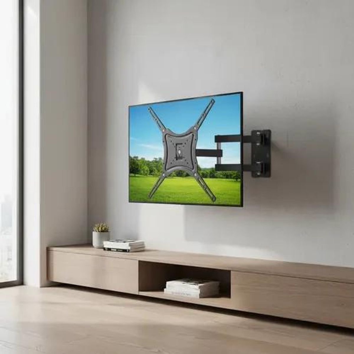 GENERICO - Soporte de Pared Articulado para TV 14-55" Negro