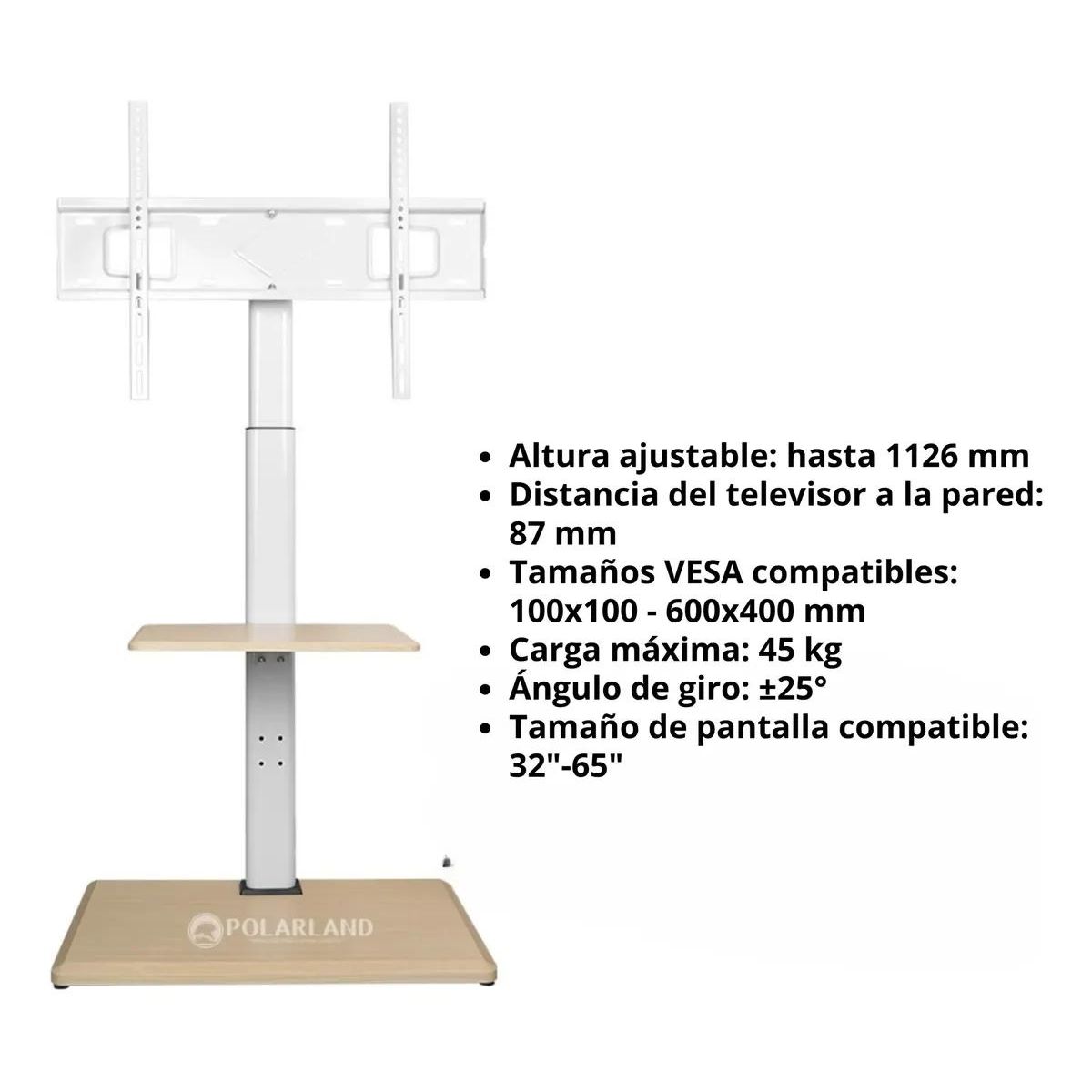GENERICO - Soporte de suelo para TV de hasta 75 pulgadas
