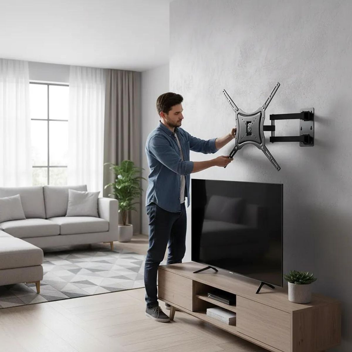 GENERICO - Soporte de Pared para TV 14-55" Capacidad 50kg