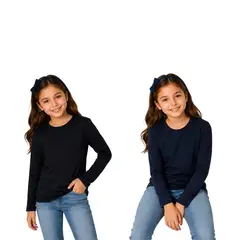 AAYO MODA - PACK POLERAS BASICAS NINA CONFECCION NACIONAL