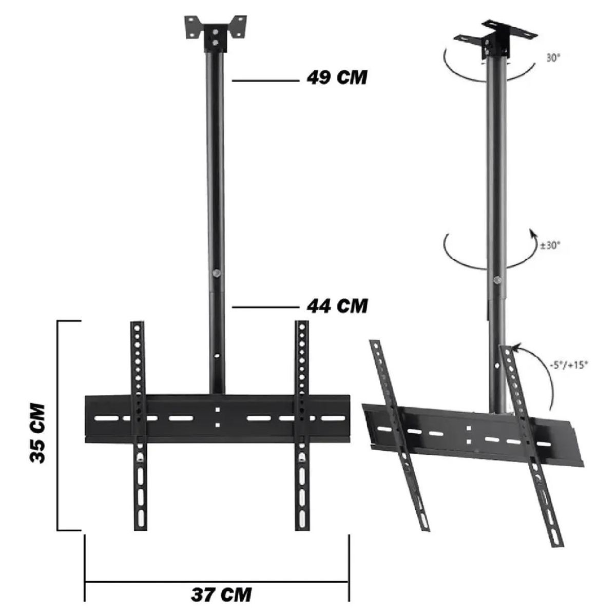 GENERICO - Soporte ajustable para TV de 20 a 60 pulgadas