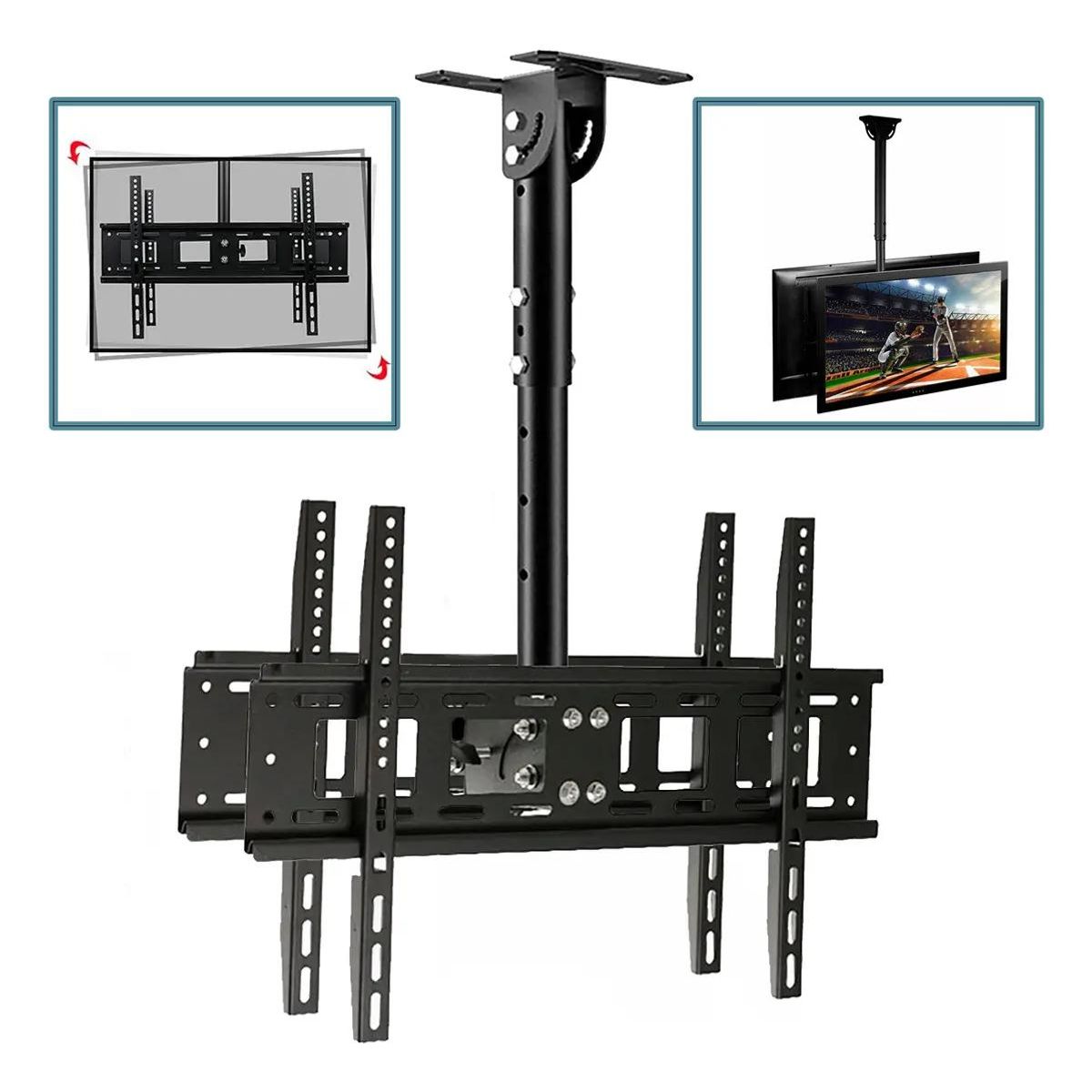 GENERICO - Soporte de techo articulado para TV doble 42 a 80