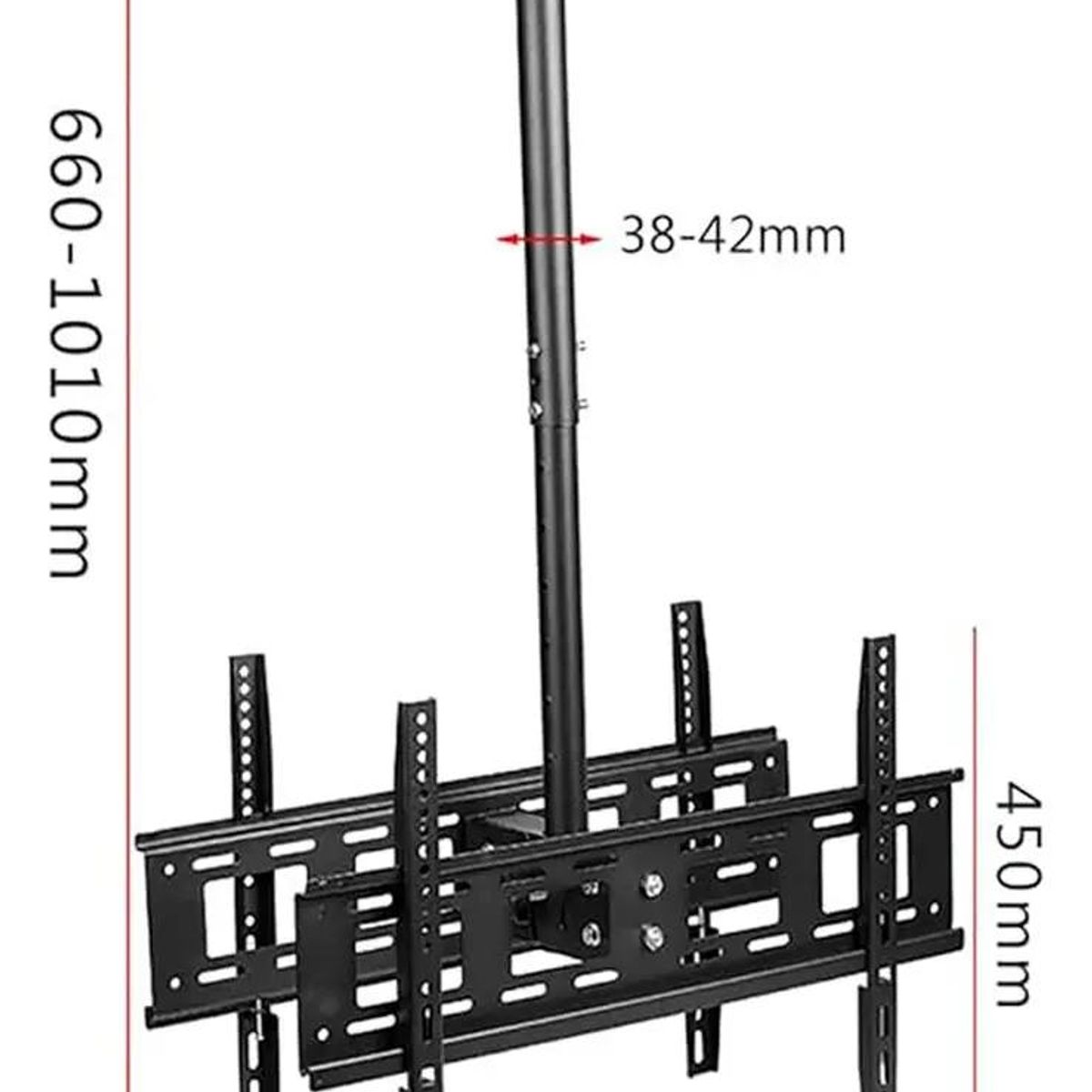 GENERICO - Soporte de techo articulado para TV doble 42 a 80