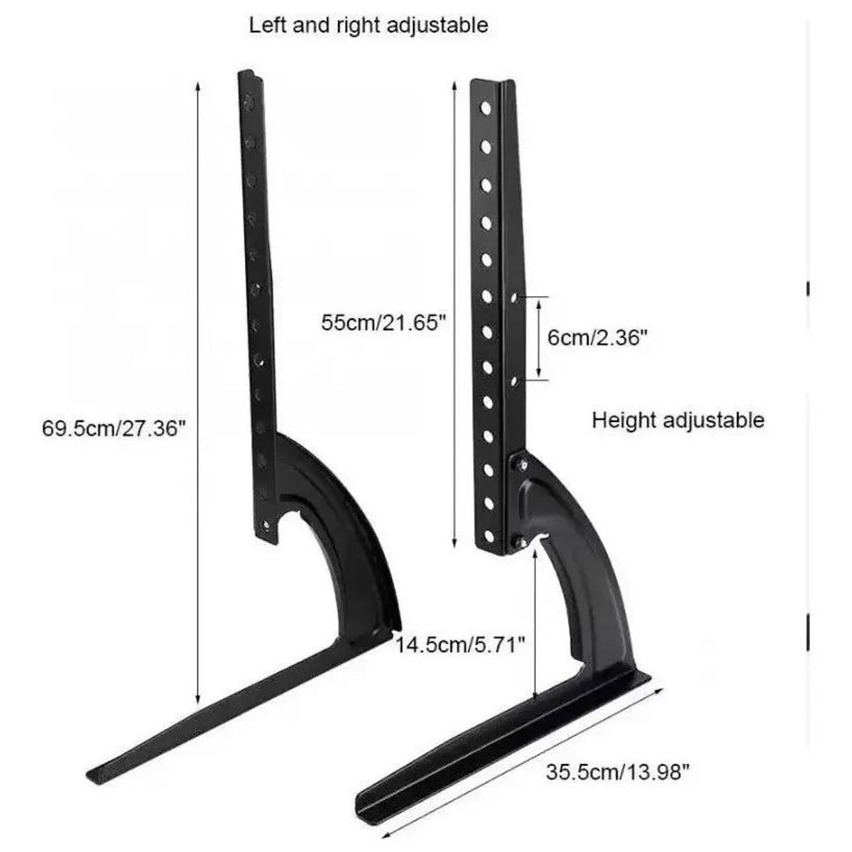 GENERICO - Soporte Base Universal para TV de 37 a 75 Pulgadas