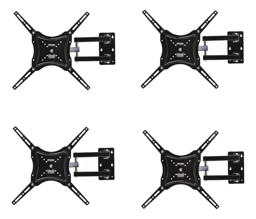 GENERICO Pack 4 Soportes de Pared para TV LCD y LED 46 Pulgadas