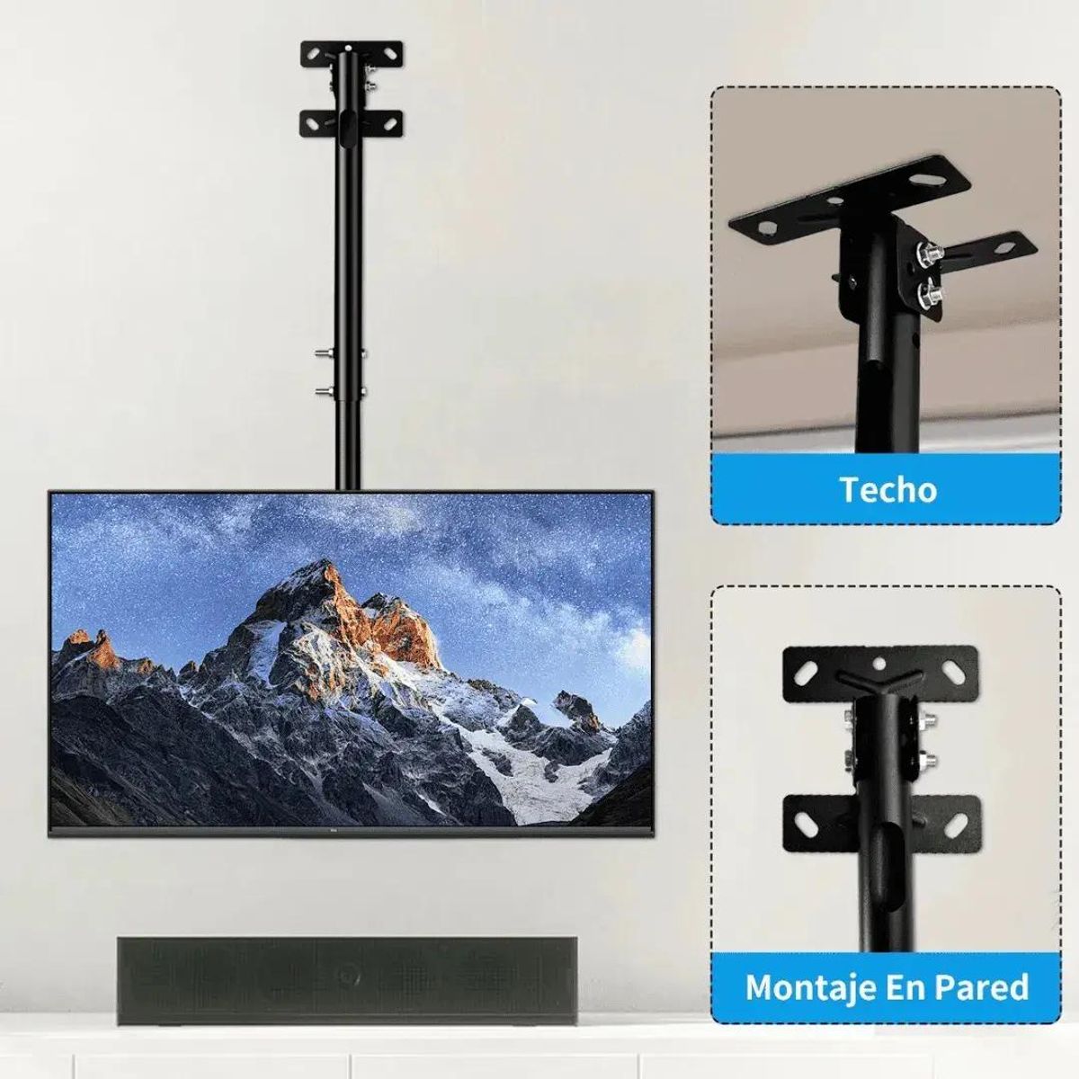 GENERICO - Soporte de techo fijo para TV 26-60 pulgadas