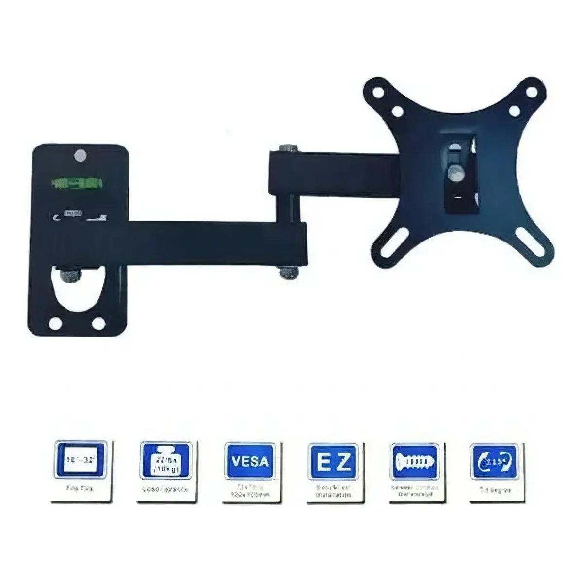 GENERICO - Soporte de Pared para TV 10 a 32 Pulgadas Brazo Móvil