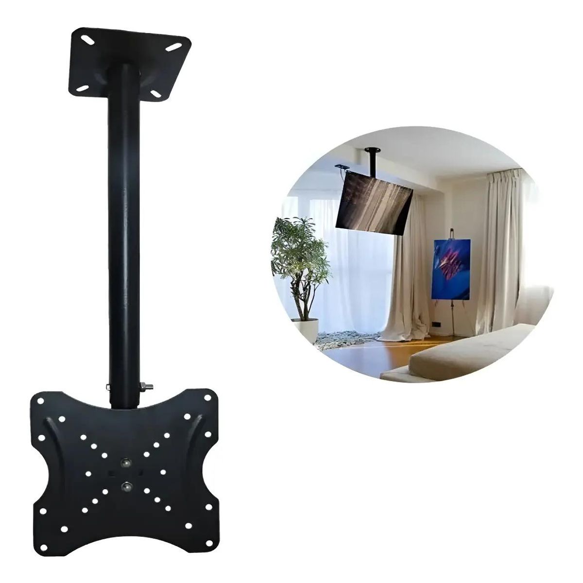 GENERICO - Soporte ajustable para TV de 14 a 32 pulgadas para techo