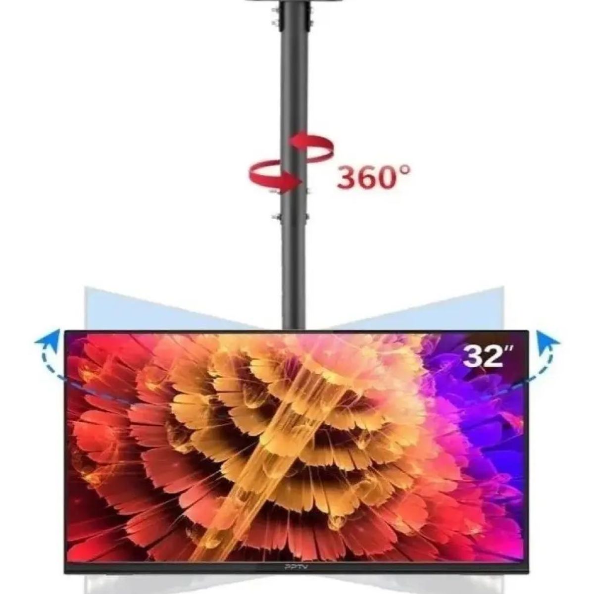 GENERICO - Soporte ajustable para TV de 14 a 32 pulgadas para techo