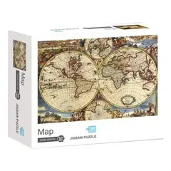 GENERICO - Rompecabezas 1000 Piezas Mapa Mundo Antiguo