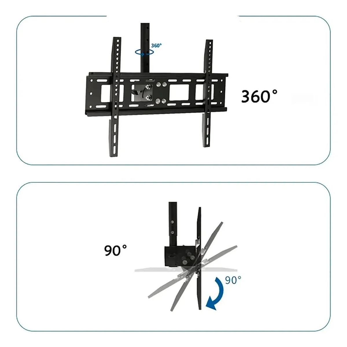GENERICO - Soporte TV Ajustable para Techo y Pared 26-60" 45kg