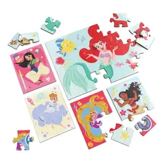 GENERICO - Puzzle Rompecabezas 5 en 1 para Niñas con Temática de Prí