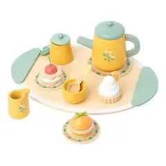 GENERICO - Juego de Té y Postre de Madera para Niños