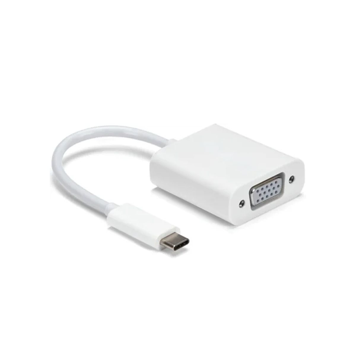 SPEKTRA - Adaptador Gráfico Spektra USB-C a VGA USB 3.1 Tipo-C Color Blanco Resolucion 1920*1200