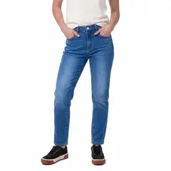 CAT - Jeans Mujer High-Rise Straight Leg Azul índigo