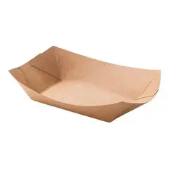 NORPLAT - Set 100 Bandeja Kraft Porta Completos Cartón 750cc -
