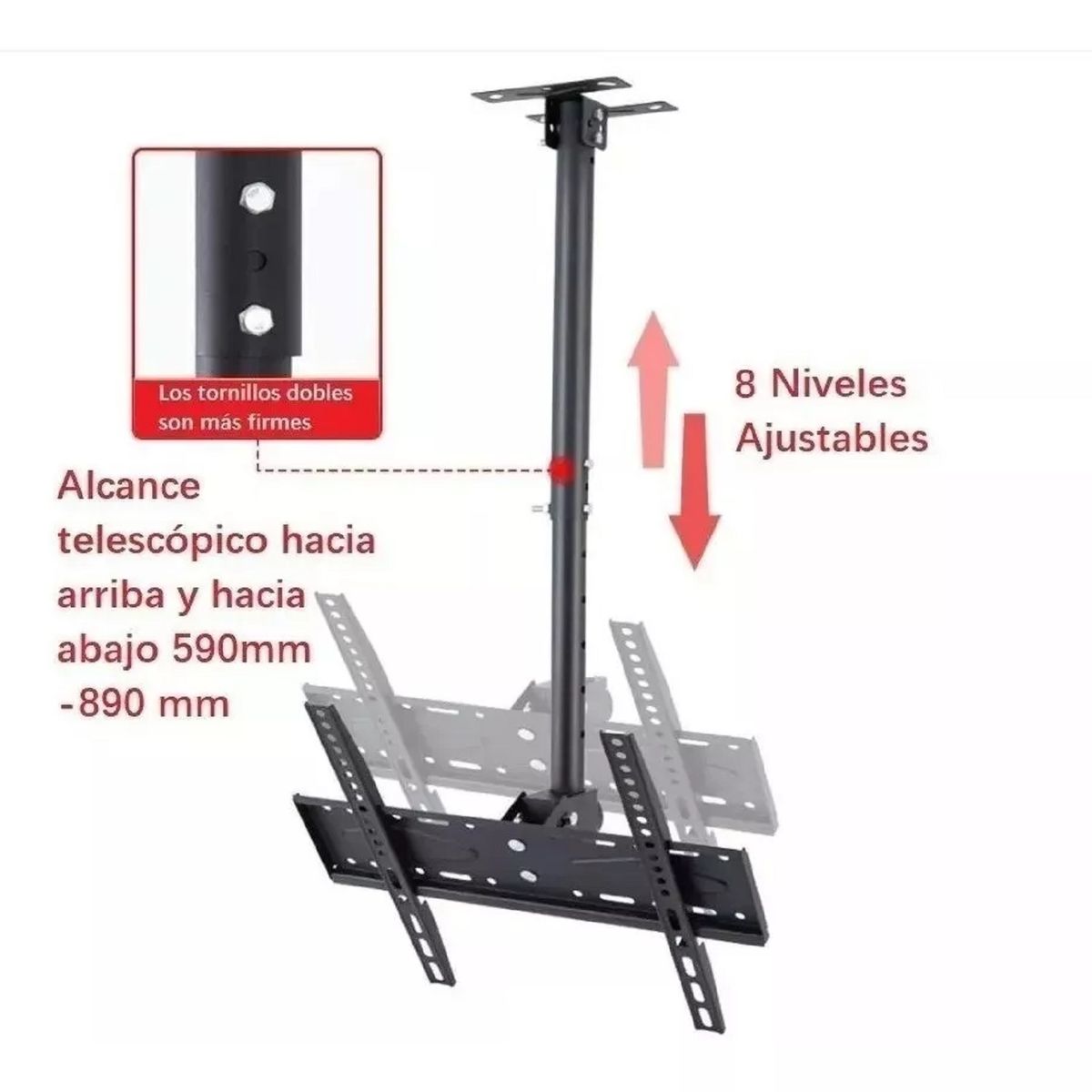 GENERICO - Tv Soporte Techo O Pared Ajustable y Resistente Base 26 A 60 pulgadas