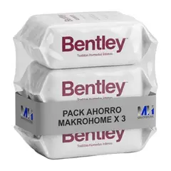 BENTLEY - Pack 3 Toallitas Humedas Intimas Wipes 60un Total