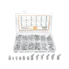 GENERICO - 130pcs Surtido De Boquillas Graseras Hidráulicas Engrase