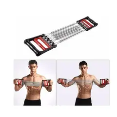 GENERICO - Extensor Con Manijas Pecho Brazos 5 Resortes Fitness