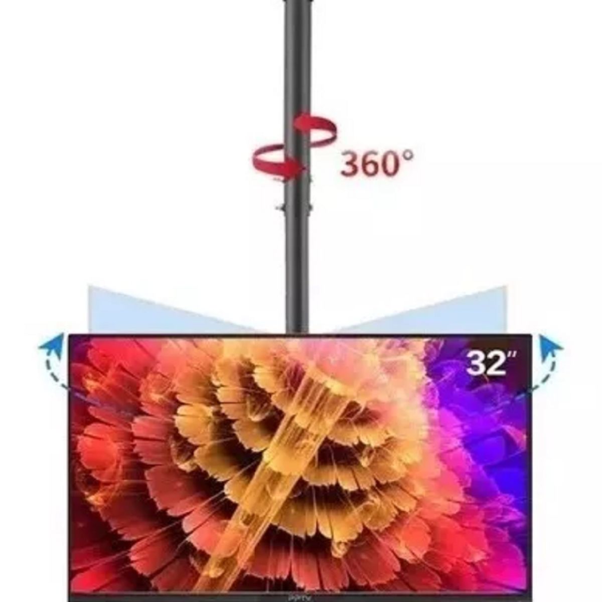 GENERICO - Soporte para Televisor 26 A 60 pulgadas Techo O Pared Ajustable y Resistente