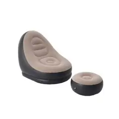 GENERICO - Sofa Con Reposa Pies Inflable Puff Sillon Portatil