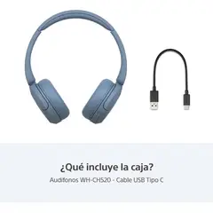 GENERICO - Audífonos inalámbricos con micrófono y Bluetooth azul
