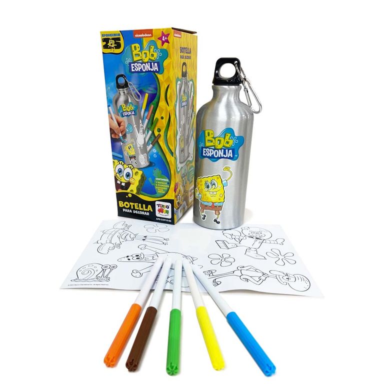 Botella Para Pintar - Bob Esponja