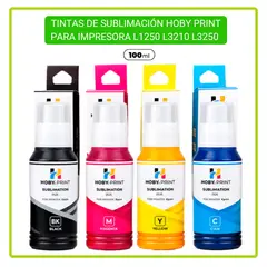 GENERICO - Pack 4 Tintas de sublimación compatible con Epson Ecotank