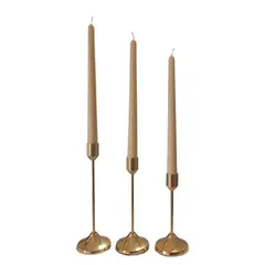 SCENTS CHILE - Set de Candelabros y Velas de Soja Aroma Coco Vainilla