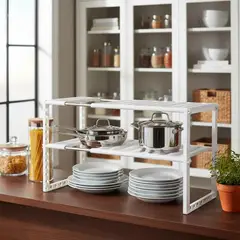 GENERICO - Organizador Estante Multiuso para Cocina Ollas y Platos