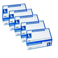 CLEANCARRIER - Guantes Nitrilo Azul Talla L Pack X 500 Uni