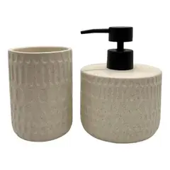 GENERICO - Set de baño cerámica 2 piezas elegante