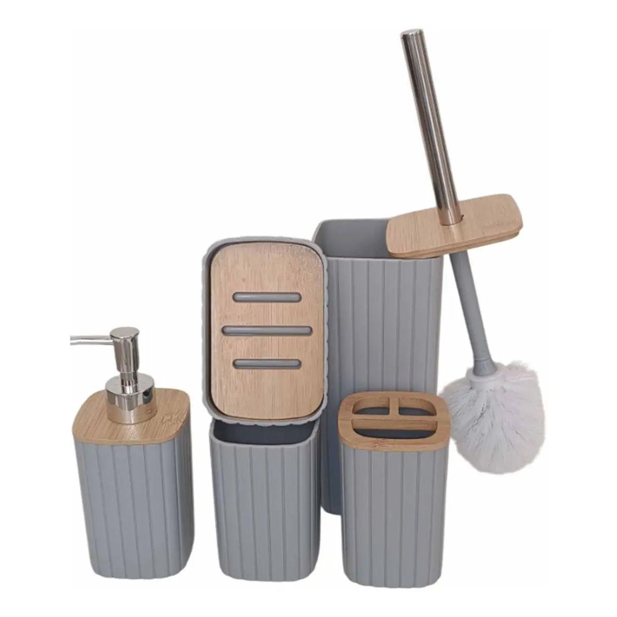GENERICO - Juego de Accesorios de Baño 5 Piezas Decorativo
