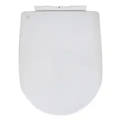 GENERICO - Asiento WC Blanco Redondo con Cierre Suave
