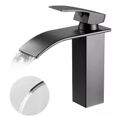 GENERICO - Llave Monomando para Lavamanos con Cascada Acero Inox