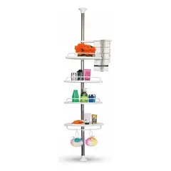 GENERICO - Organizador Esquinero Ajustable para Ducha Acero Inox