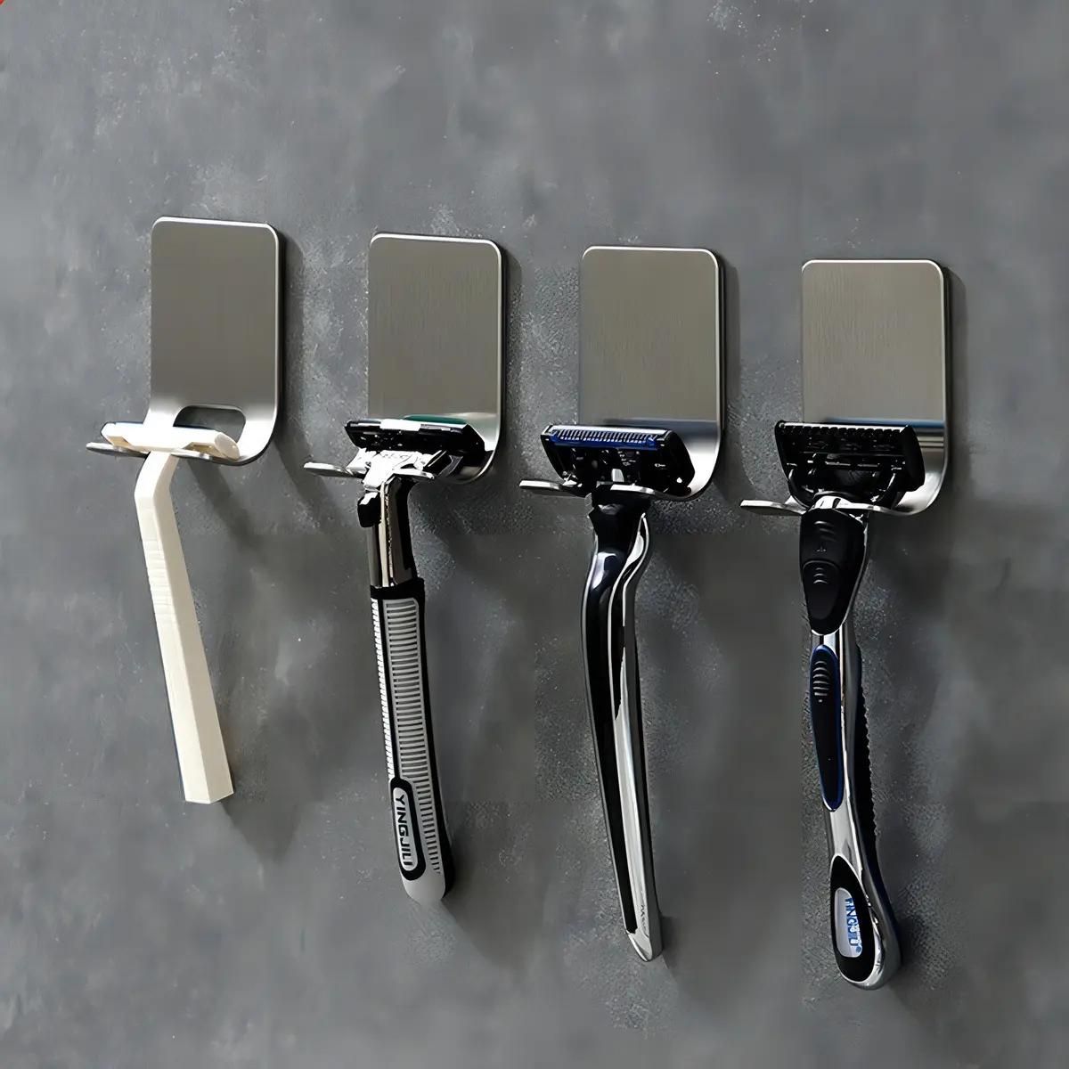 GENERICO - Pack 2 Soportes de Pared Multifunción Acero Inoxidable