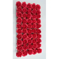 GENERICO - Pack 50 Unid Rosas De Jabón Color Sandia, Para Decoraciones Florales.
