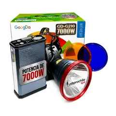 GENERICO - Foco Minero Caza 7000w Potente Recargable Largo Alcance