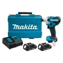 MAKITA - ATORNILLADOR INALAM DE IMPACTO 18V+2BATERIAS CARGADOR