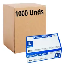 CLEANCARRIER - Guantes Nitrilo Azul Talla L Pack X 1000 Uni