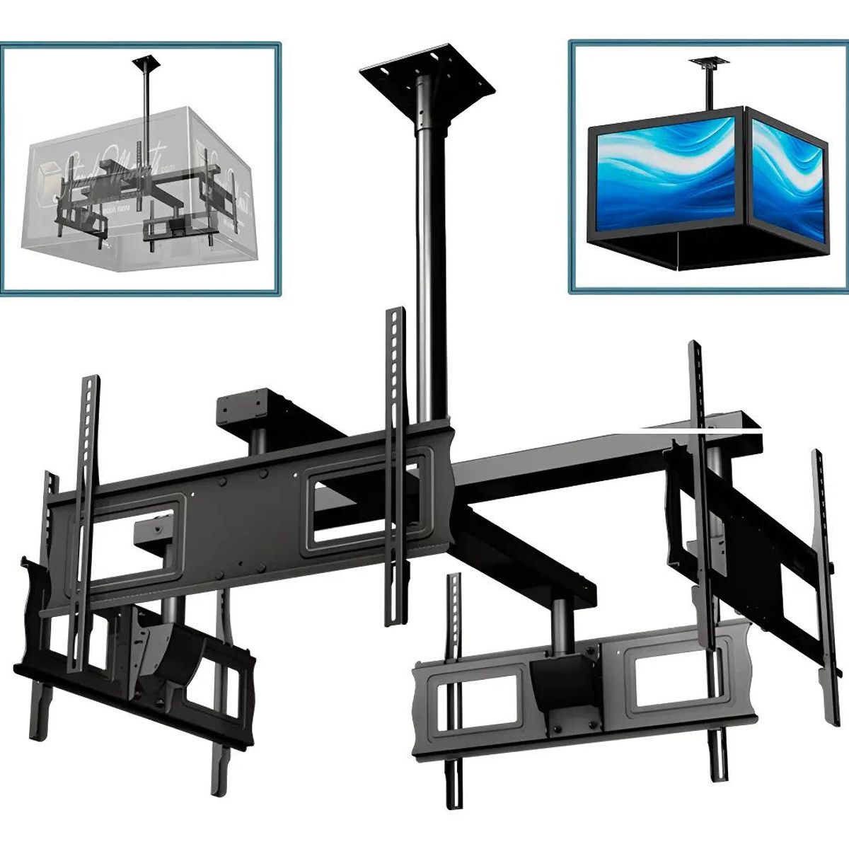 GENERICO - Soporte de techo para TV 32 a 70 pulgadas 360°