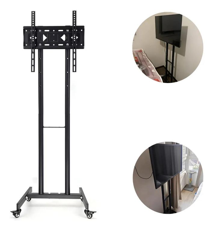 GENERICO Soporte de piso universal para TV 32-55 pulgadas con rued