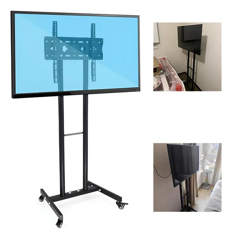 GENERICO Soporte de Piso Universal para TV 32-55" con Ruedas
