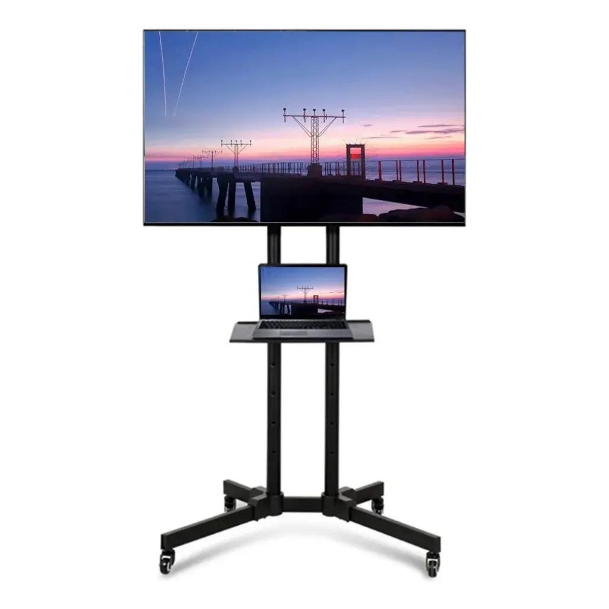 GENERICO - Soporte base pedestal con ruedas para TV 32 a 65 pulgadas