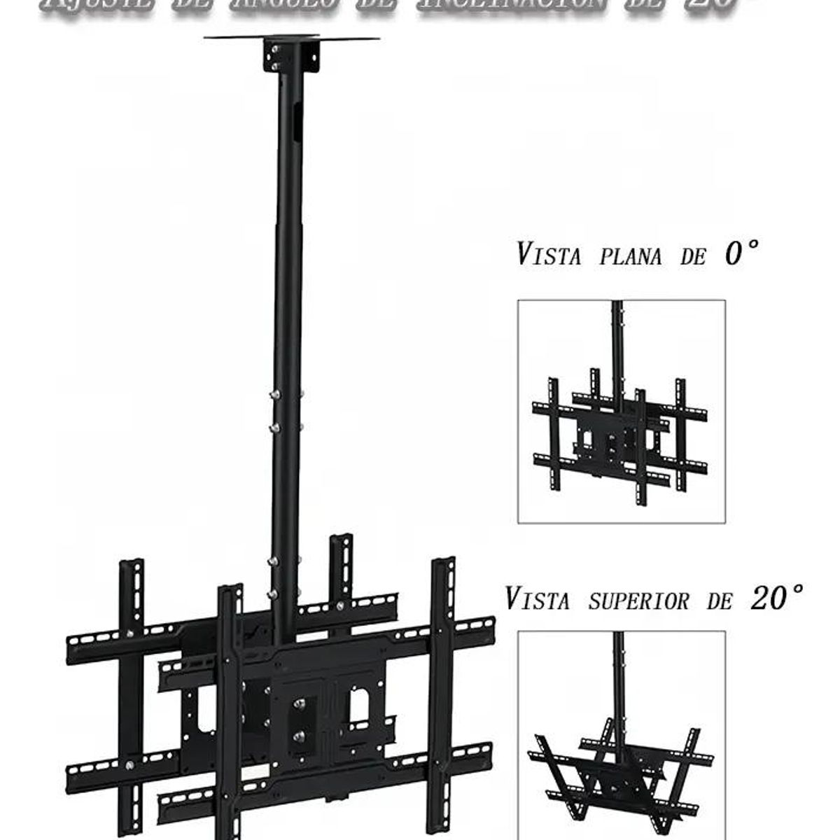 GENERICO - Soporte Ajustable para TV 32-65 Pulgadas Doble Techo y P.