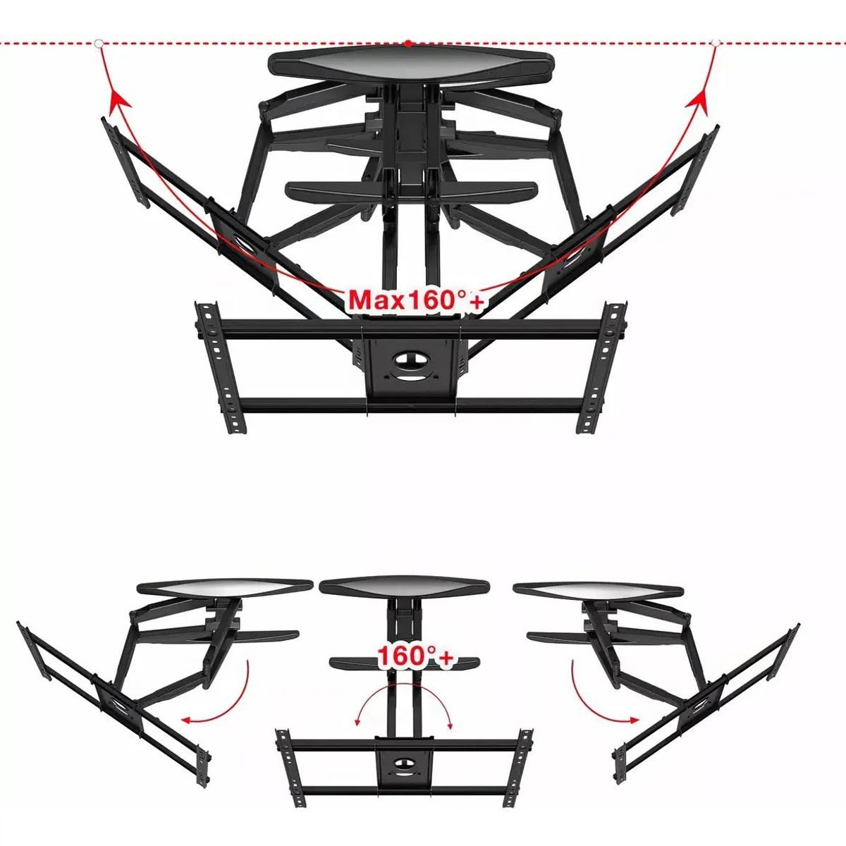 GENERICO - Brazo Articulado Soporte Universal para TV 55-85"