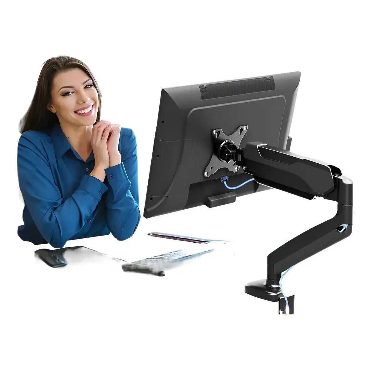 GENERICO - Soporte de brazo extensible para monitor 17 a 32 pulgadas