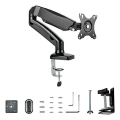 GENERICO - Soporte ergonómico a gas para monitor 17 a 32 pulgadas